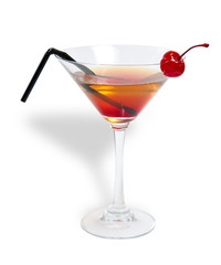 cocktail of brandy and juice