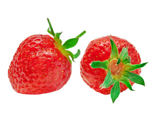 strawberry isolated on white background