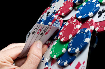 four aces in poker