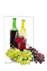 Wein und Weintrauben