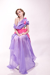 blonde, purple, studiol, girls