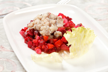 Russian beetroot salad