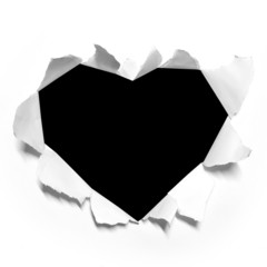 Heart shape paper