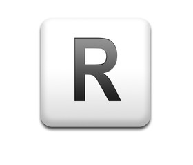 Boton cuadrado blanco letra R
