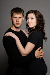 Young beautiful couple