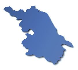 Karte der Provinz Jiangsu - China