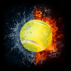 Photo sur Plexiglas Flamme Balle de tennis