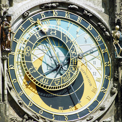 Fototapeta na wymiar Horloge, Old Town Hall, Prague, Czech Republic