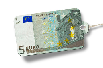 5 Euro Schild