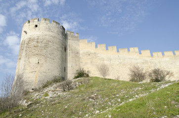 Fototapeta na wymiar forteresse médiévale à Villeneuve lez Avignon