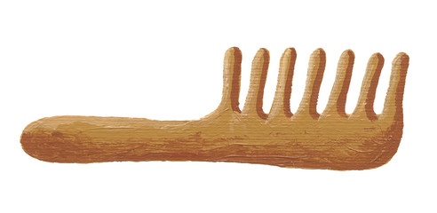 wooden comb
