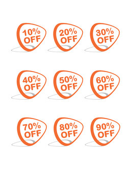 Set of 9 vector online shopping icons