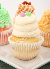 Cupcakes On Plate