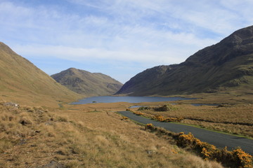 View of Doo Lough, County Mayo, Ireland.