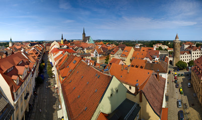 Fototapeta na wymiar Bautzen city in Germany panorama