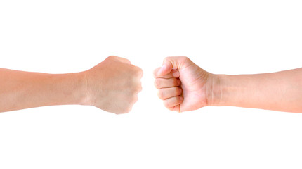 fist hand isolated