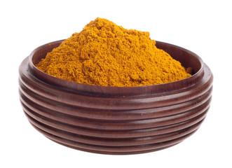 Curry powder on bowl
