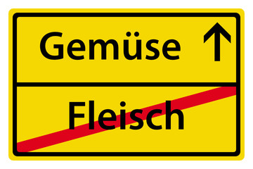 Gemüse anstatt Fleisch