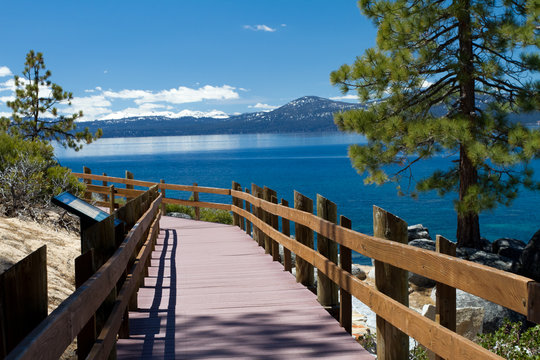 Sand Harbor walkway, Lake Tahoe