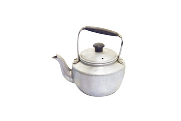 old Vintage tea pot  isolated