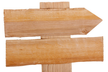 Wooden signpost