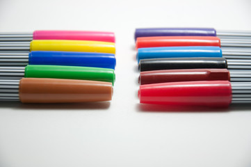 Fototapeta premium Multicoloured soft-tip pen