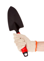 Garden tools in the hand