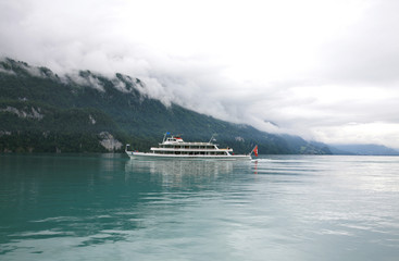 Ship on Lake Brienz in Switzerland