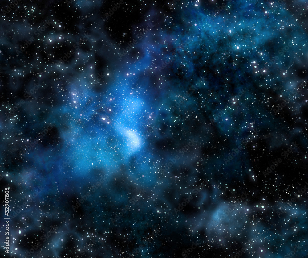 Canvas Prints starry deep outer space nebula and galaxy