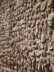 surface of the stone wall