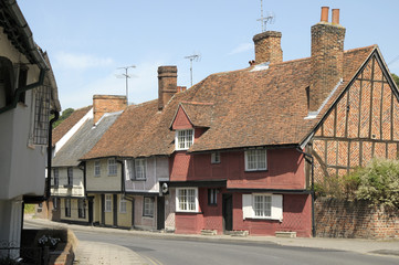 Fototapeta na wymiar Domki w Saffron Walden, Essex