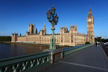 Obraz premium Big Ben with bridge in London, UK