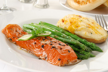 Salmon dinner