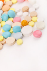 Colorful tablets with capsules