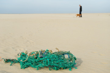 Fishing net at the beach