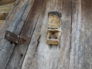 old wooden door