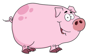 Pig Cartoon Character