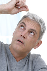 Obraz premium Cheveux blancs