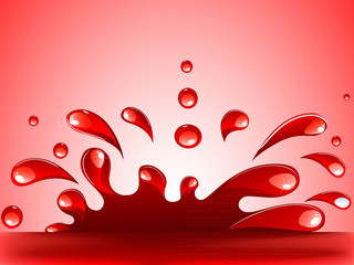 Red splash