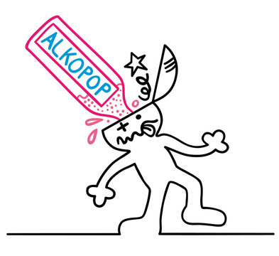 figur trinkt alkopop