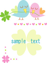 お祝いカード・鳥