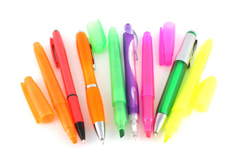 Color pens and felt-tip pens