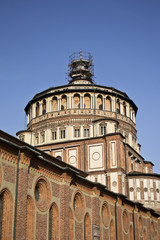 Fototapeta na wymiar church, Santa Maria delle Grazie, Milan, Italy