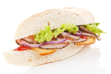 Ham and cheese sandwich.