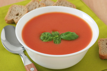 tomato soup with basil