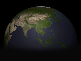 Earth Asien 3D