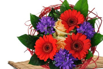 Blumenstrauß freigestellt