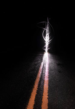 Street Abstract at Night