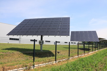 Solar Power Station in the green Nature