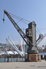 Fototapeta na wymiar Harbour, Genoa, Italy